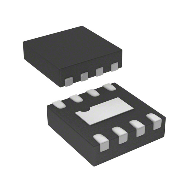 白いピンを備えた2つの黒いDIPIC。1つのチップがもう1つから離れており、底面のピンと上面のラベル部分が見えている（電子部品）。